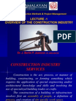 Lecture 1 - Overview of The Construction Industry