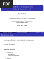 Unidade de Controlo (7.1 a 7.4)