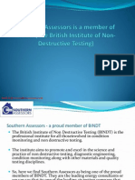 Southern Assessors Is A Member of BINDT (The British Institute of Non-Destructive Testing)