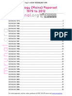 Sociology Mains UPSC Last 34 Years Question Papers (Mrunal.org) From 1979 to 2012