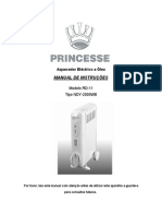 Manual Aquecedor Oleo Princesse RD-11