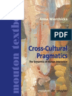 Anna Wierzbicka, Cross Cultural Pragmatics