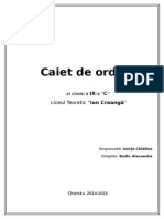 Caiet de Ordine