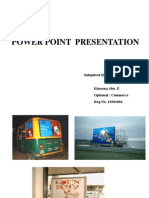 Power Point Presentation: Submitted By