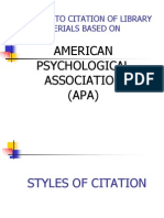 A Guide To Citation Apa