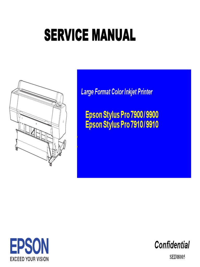 Epson 7900 9900 7910 9910 Service Manual Ebook 1 Pdf Printer Computing Paper