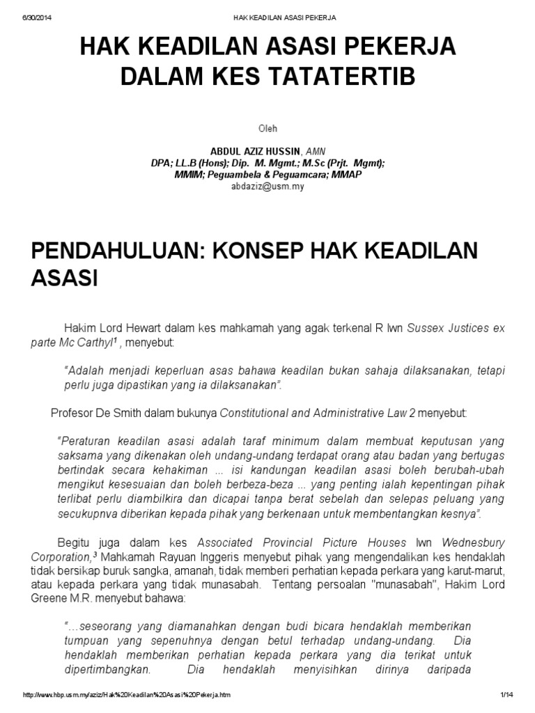 Hak Keadilan Asasi Pekerja Pdf