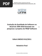 Evolução Da Qualidade de Software No Brasil de 1994- 2010