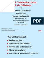 Basics of Combustion, Fuels and Air Pollutants