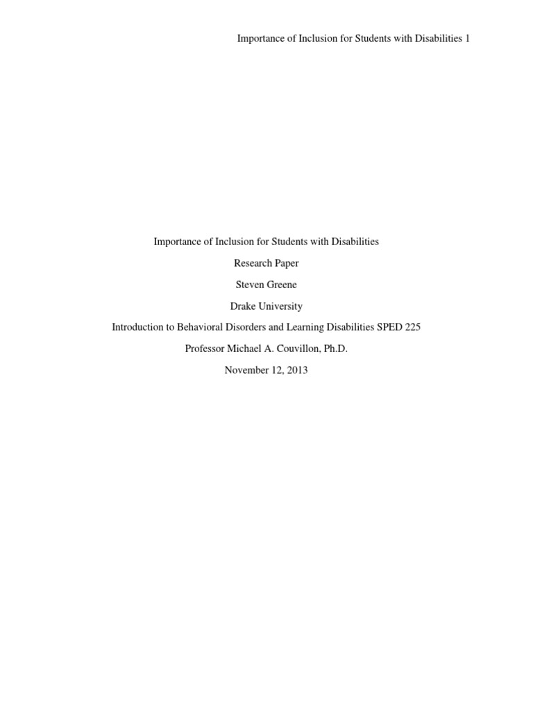 Inclusive Education Insights | PDF | Inclusion (Education) | Special ...