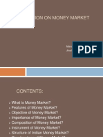 Presentation On Money Market: Manasi Jinal