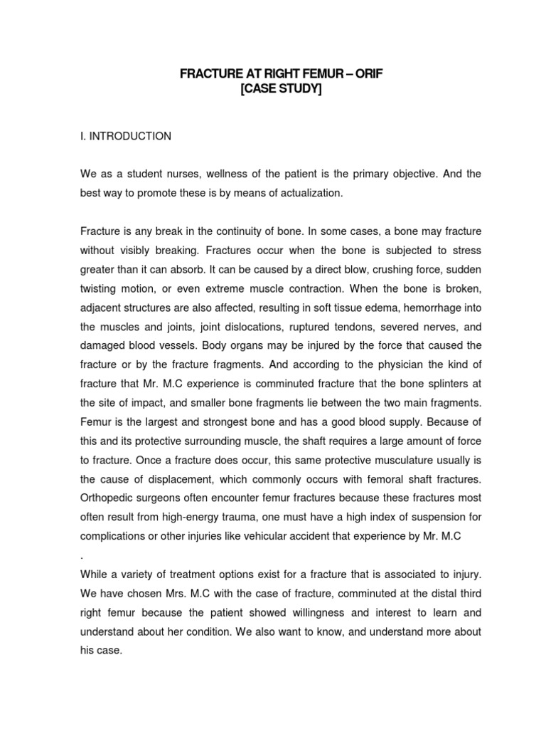 Fracture case study pdf image