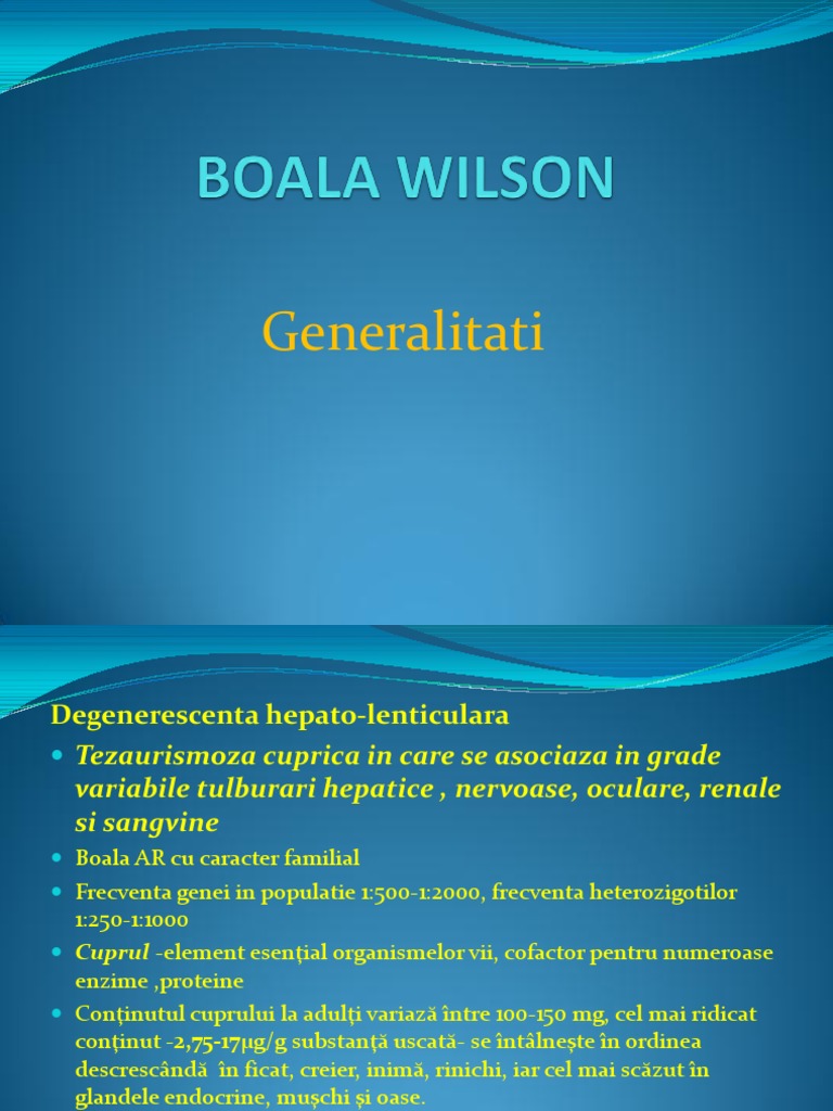 Boala Wilson PDF