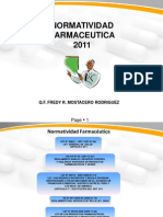 Reglamento Para El Control y Registro de Productos Farmaceuticos - Dr. Fredy Mostacero