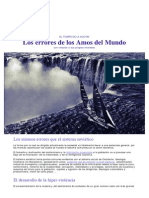 EL TIEMPO de LA ACCIÓN Los Errores de Los Amos Del Mundo Con Relación A Sus Propios Intereses