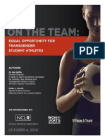 On The Team - Equal Opportunity for Transgender Student Athletes