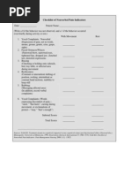 Download Checklist of Nonverbal Pain Indicators by antipatico SN24059539 doc pdf