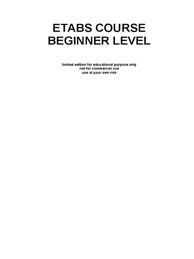 Modul Etabs | PDF | Komputer