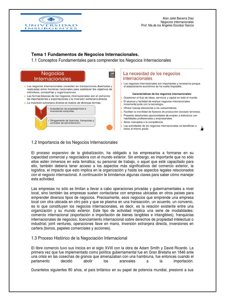 Fundamentos de Negocios Internacionales | PDF | Negocios ...