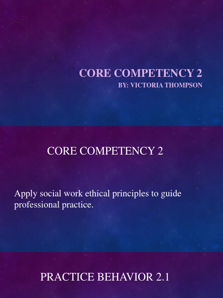 Core Competency 2 | PDF