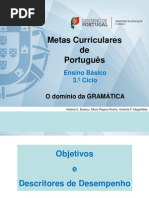 Metas Curriculares 3º Ciclo