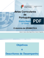 Metas Curriculares 3º Ciclo