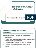 Consumer Need & Motives