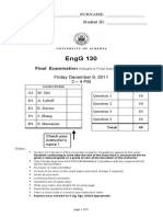 2011 Final Exam