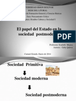 El Papel Del Estado en Una Sociedad Postmoderna