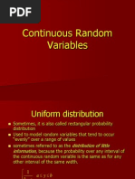 Continuous Random Variables