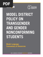 Download GLSEN Model District Policy on Transgender and Gender Nonconforming Students - 2013 by Gender Spectrum SN240613788 doc pdf