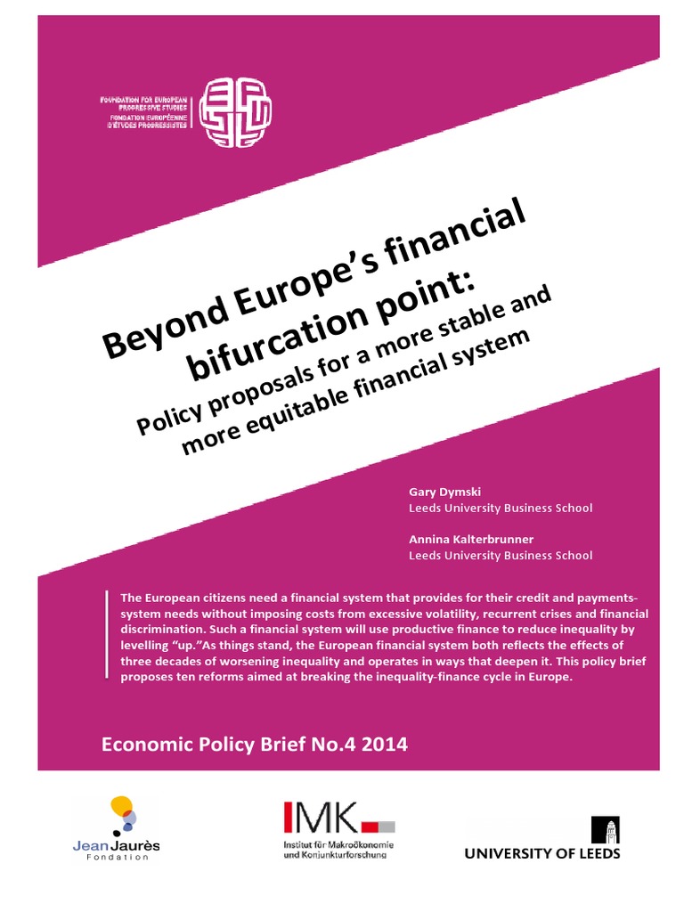 Reforming Europe's Financial System | PDF | Too Big To Fail | Bailout