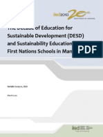 DESD and Sustainable Education in First Nation Schools in Manitoba