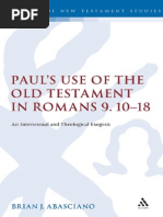 Download Library of New Testament Studies Brian J Abasciano-Pauls Use of the Old Testament in Romans 910-18_ an Intertextual and Theological Exegesis 3 by DIDAKALOS SN240625989 doc pdf