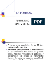 La Pobreza Onu Cepal