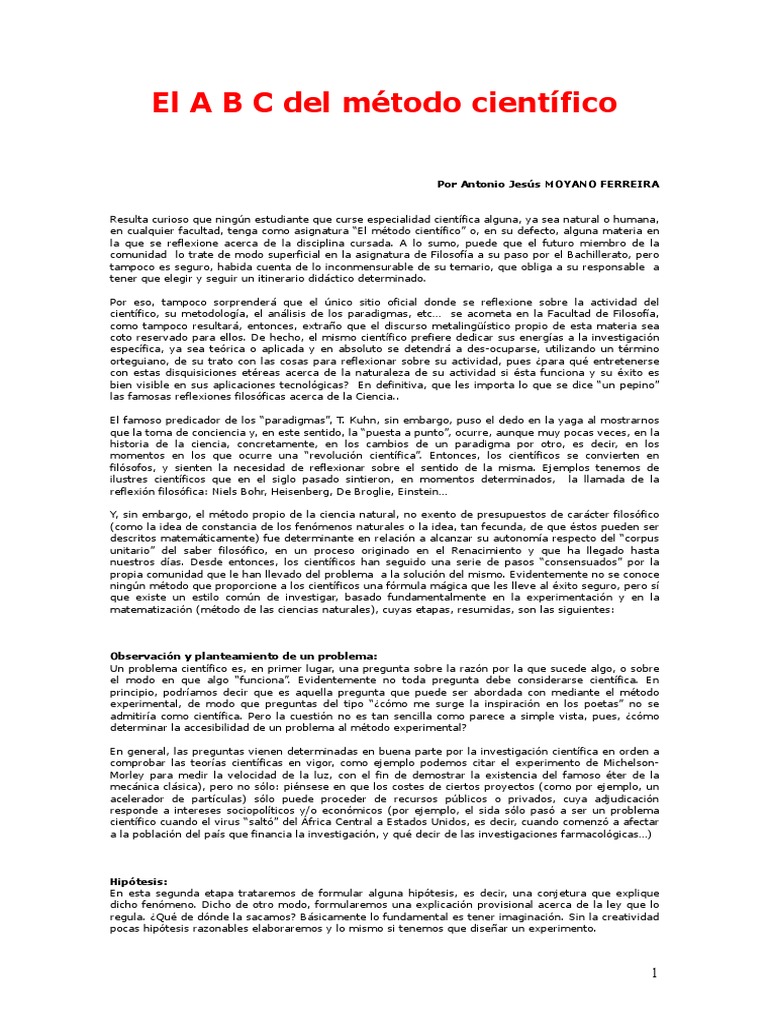 El ABC de Metodología de Investigación | PDF