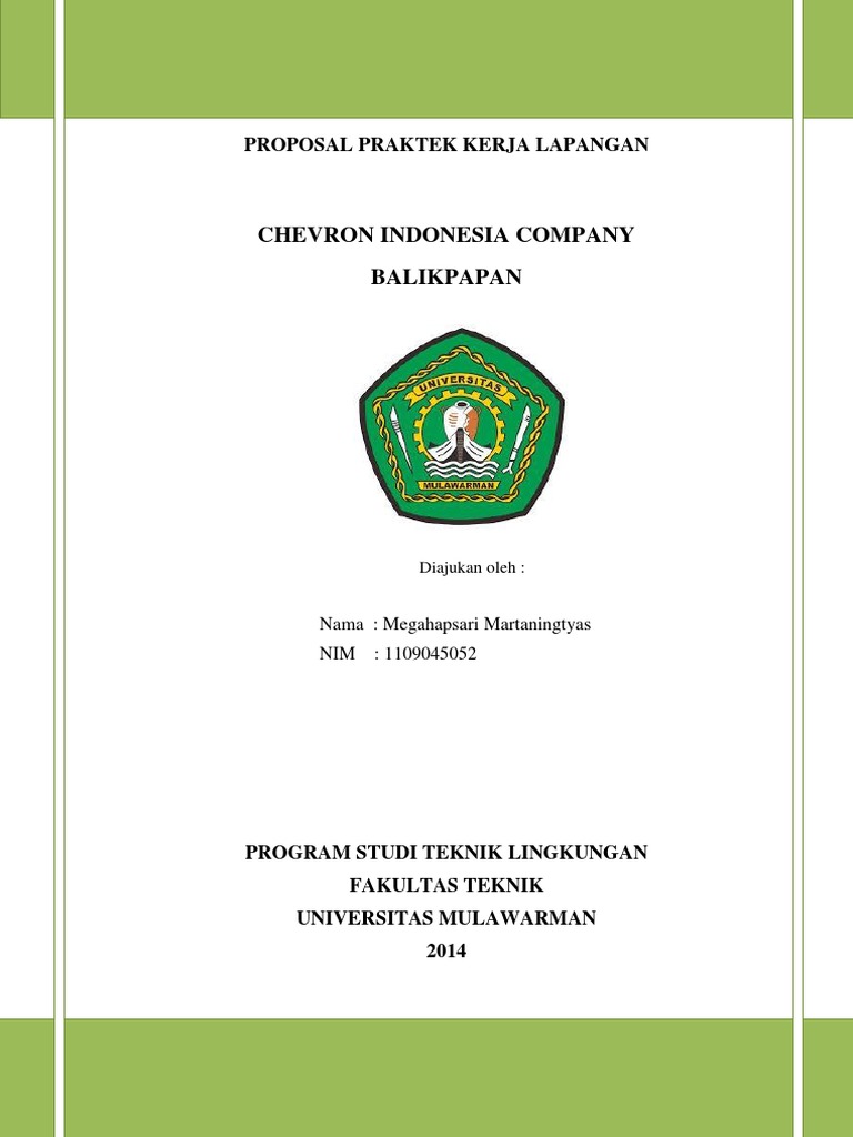 Proposal Kerja Praktek Chevron