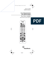 Radioshack 6 in 1 Remote