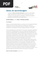 1ºCiclo Est.meio Metas de Aprendizagem