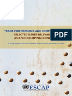 Trade Performance and Competitiveness: Selected Issues Relevant For Asian Developing Economies