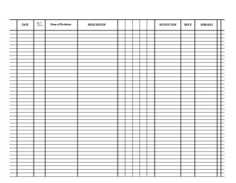 Prescription Book Leaflet | PDF