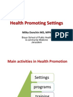 Health Promotion Settings