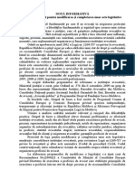 NOTĂ INFORMATIVĂ La Proiectul Legii Pentru Modificarea Si Completarea Unor Acte Legislative (Reformarea Institutiei Avocaturii)