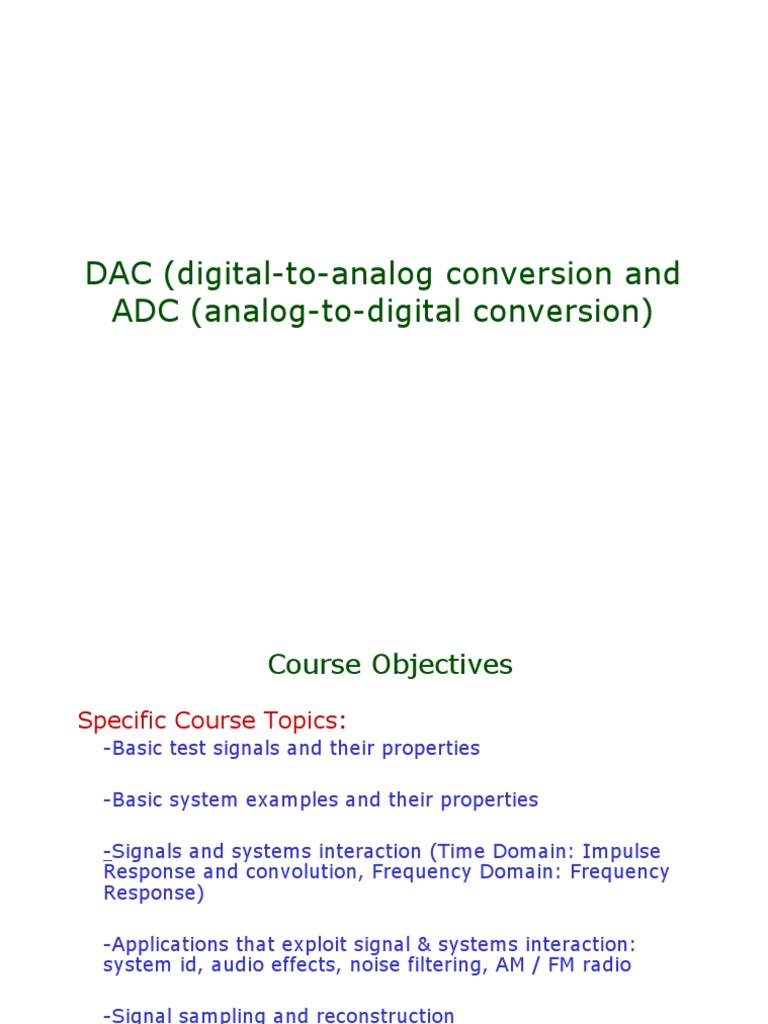 Understanding Zero Order Hold in DAC | PDF | Analog To Digital ...