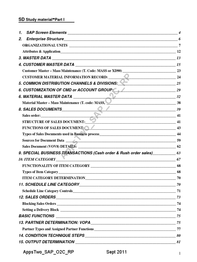 SD Study Material Part 1 | PDF