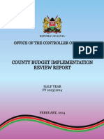 Countybudget Implementation Review Report Half Year Fy 2013-2014