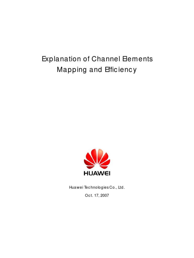 Explanation of Huawei CE Mapping and Efficiency PDF | PDF | Digital ...
