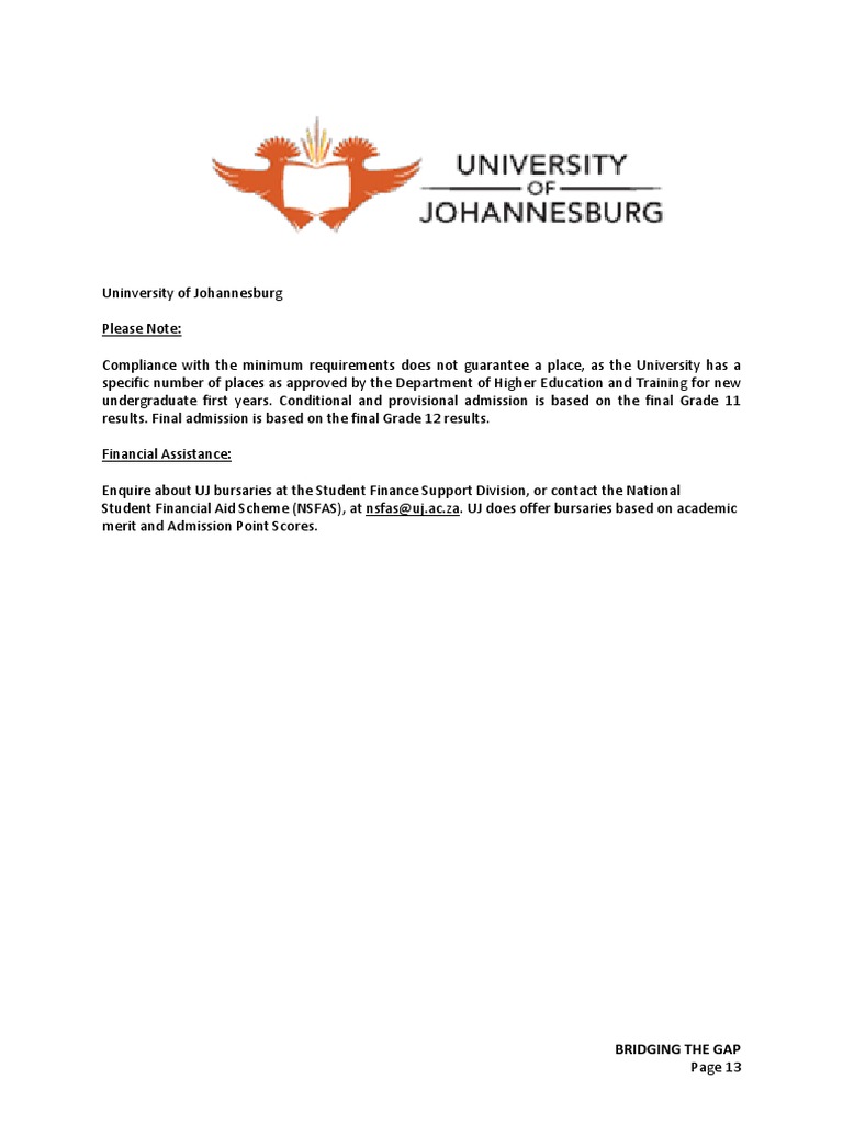 phd application university of johannesburg