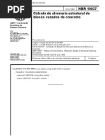 NBR 10837 - Cálculo de Alvenaria Estrutural de Blocos Vazados de Concreto