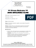 Builders Press Release 2014